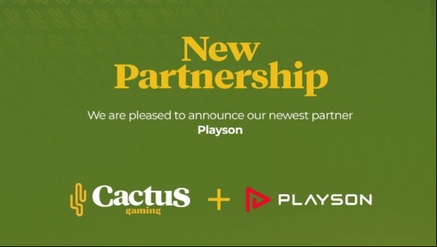 Cactus Gaming se une a Playson em parceria estratégica de conteúdos
